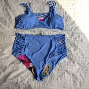 Reversible high waisted bikini